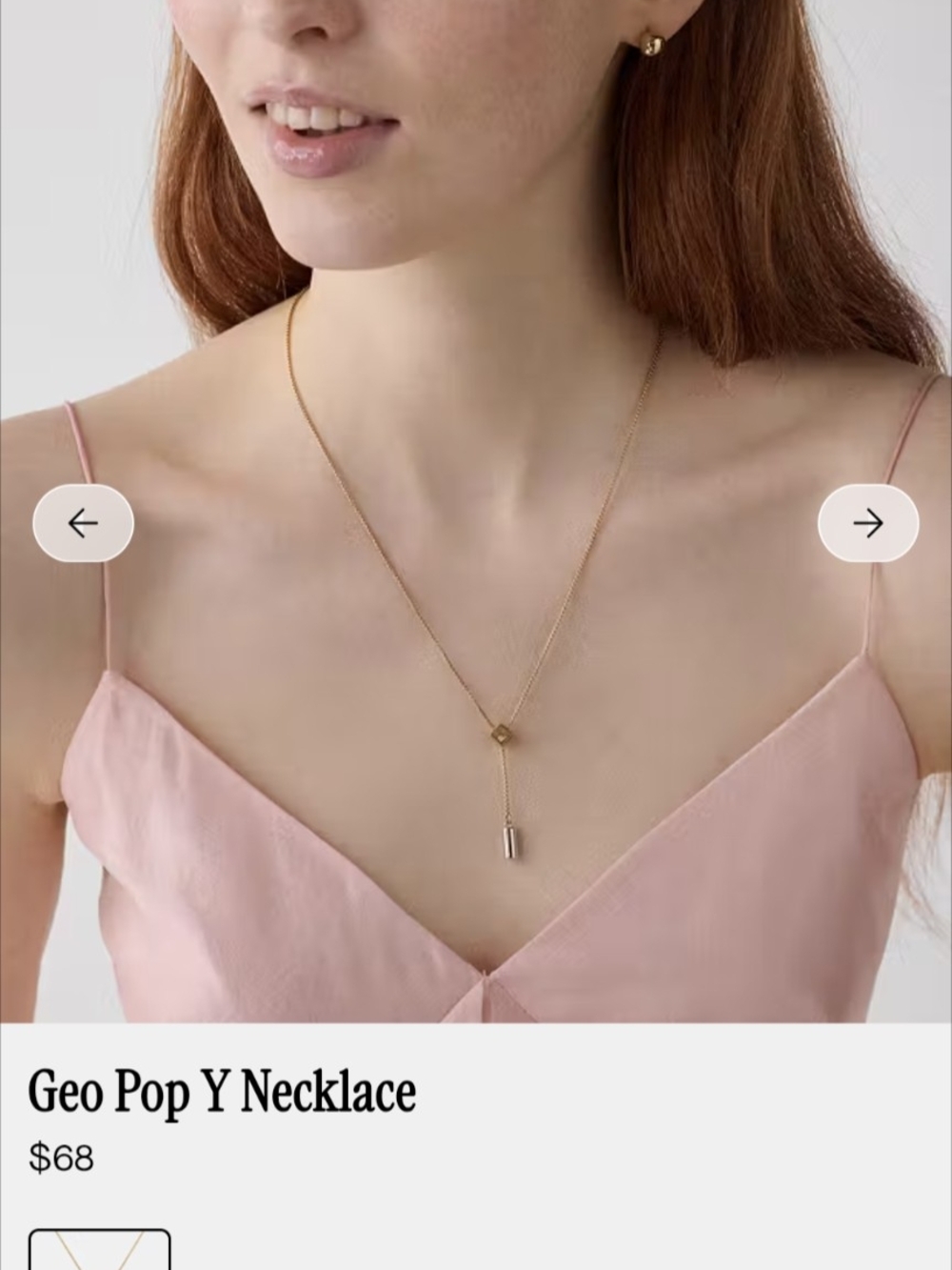 Kate Spade Geo Pop Y Necklace NWT